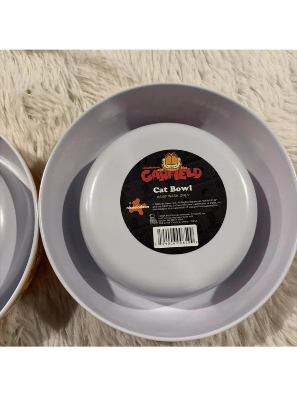 Nickelodeon Garfield pet bowl set of two Donut Chomp Slurp Gobble NEW